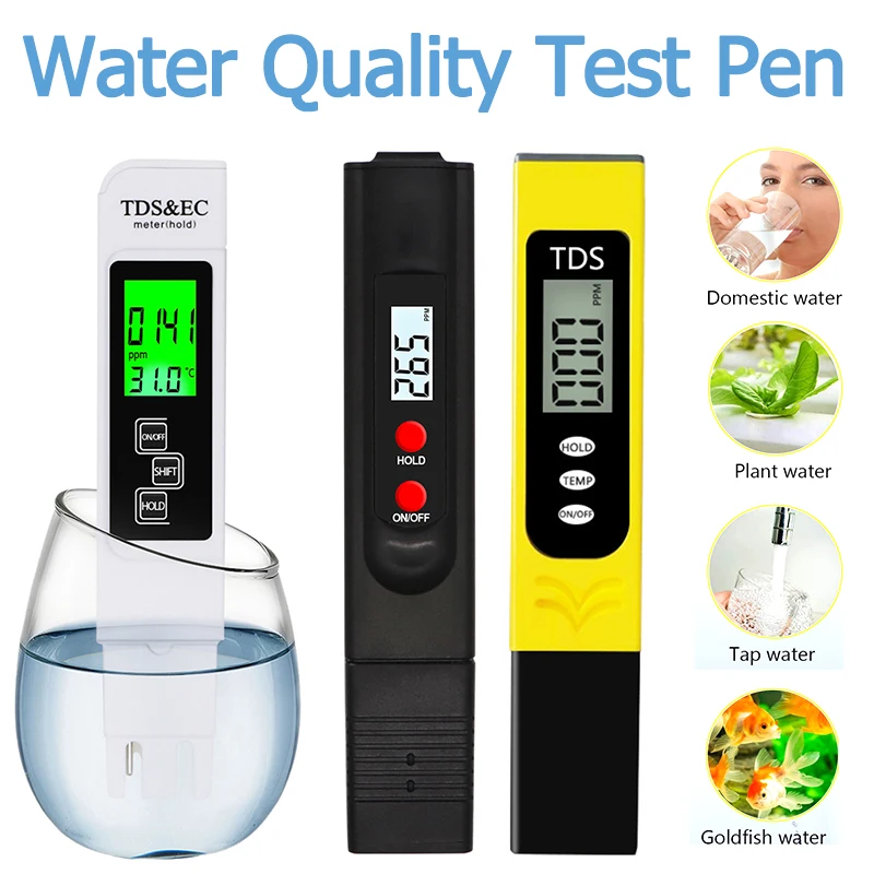 Ph Meter Digital Water Tester - Pluma TDS de alta precisión, instrumento