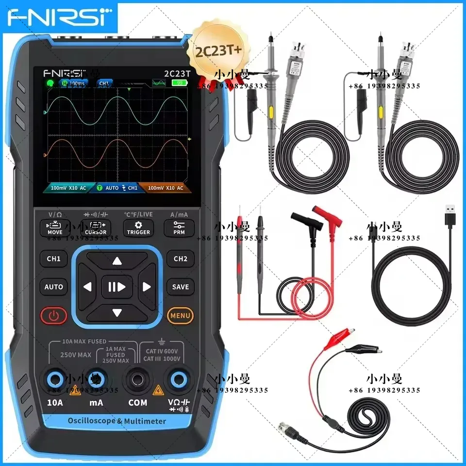 Fnirsi Digital Oscilloscope Handheld - FNIRSI 2C23T 10MHz, 2C53T 50MHz Osciloscopio