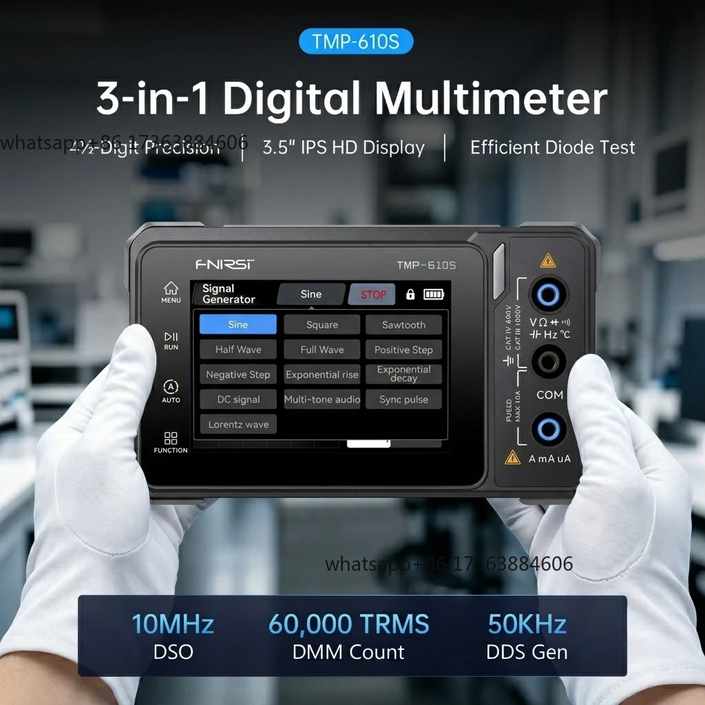 Multímetro digital FNIRSI TMP- - Fnirsi Digital Oscilloscope Handheld reseña y precio