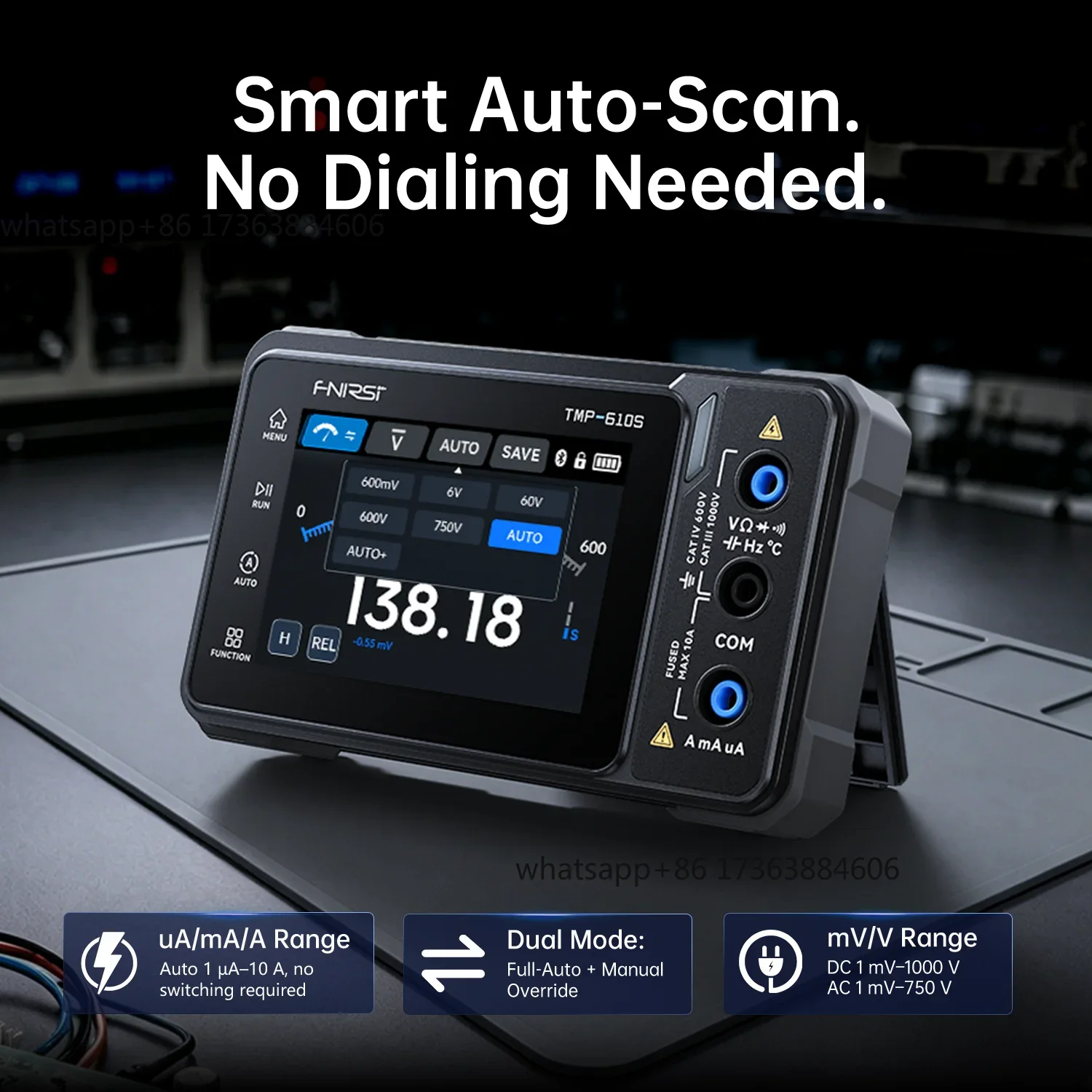 Multímetro digital FNIRSI TMP- - Fnirsi Digital Oscilloscope Handheld reseña y precio